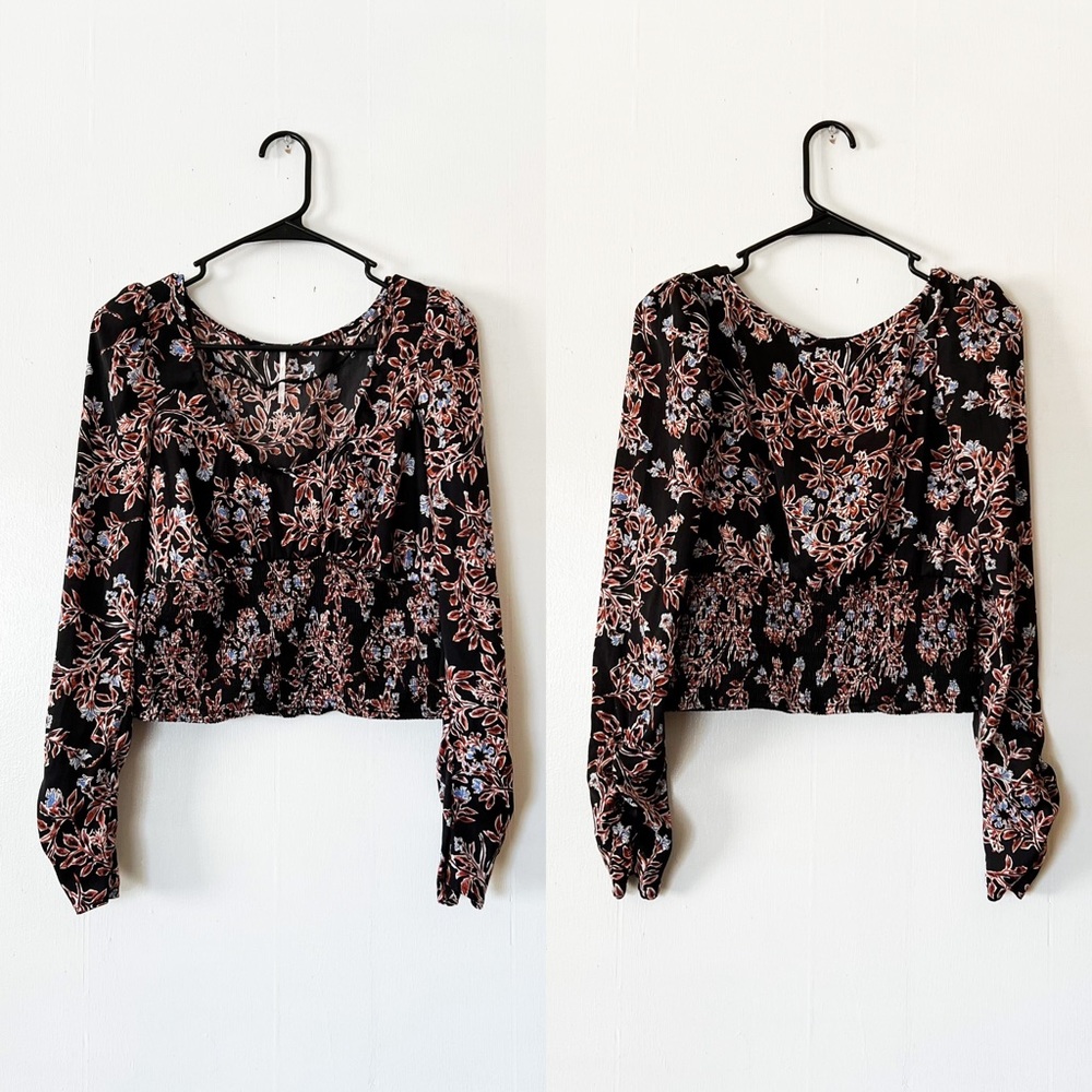 Free People Santiago Scoop Neck Printed Top - Picture 4 of 9